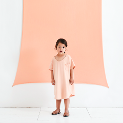 Pop oversized t-shirt dress in 100% GOTS certified organic cotton - Gray Label selection on amaetc.com, eco-friendly concept store for children