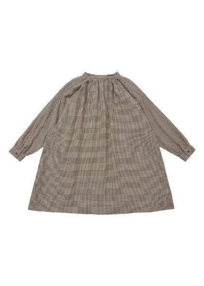Vestido cuadros marrón tejo - Selección caramelo disponible en amaetc.com, concept store eco amigable para niños