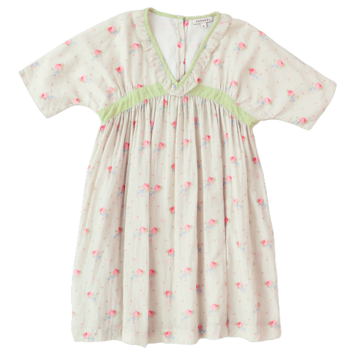 Robe Asparagus rose bouquet print Caramel - Sélection Caramel à retrouver sur amaetc.com, concept store eco friendly pour enfants