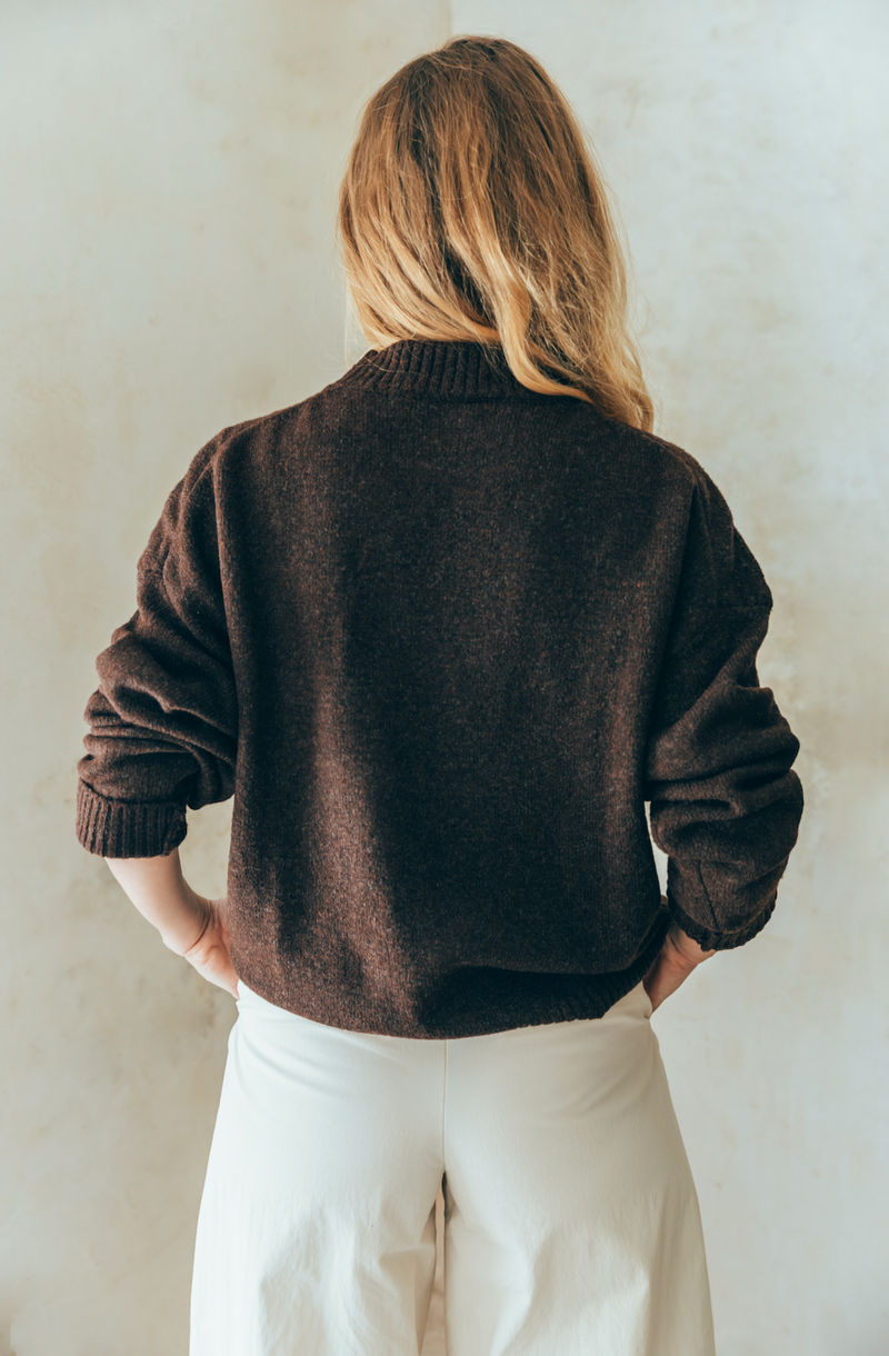 Pull D'Allaitement Marron Assia - Femme