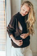 Pull D'Allaitement Marron Assia - Femme