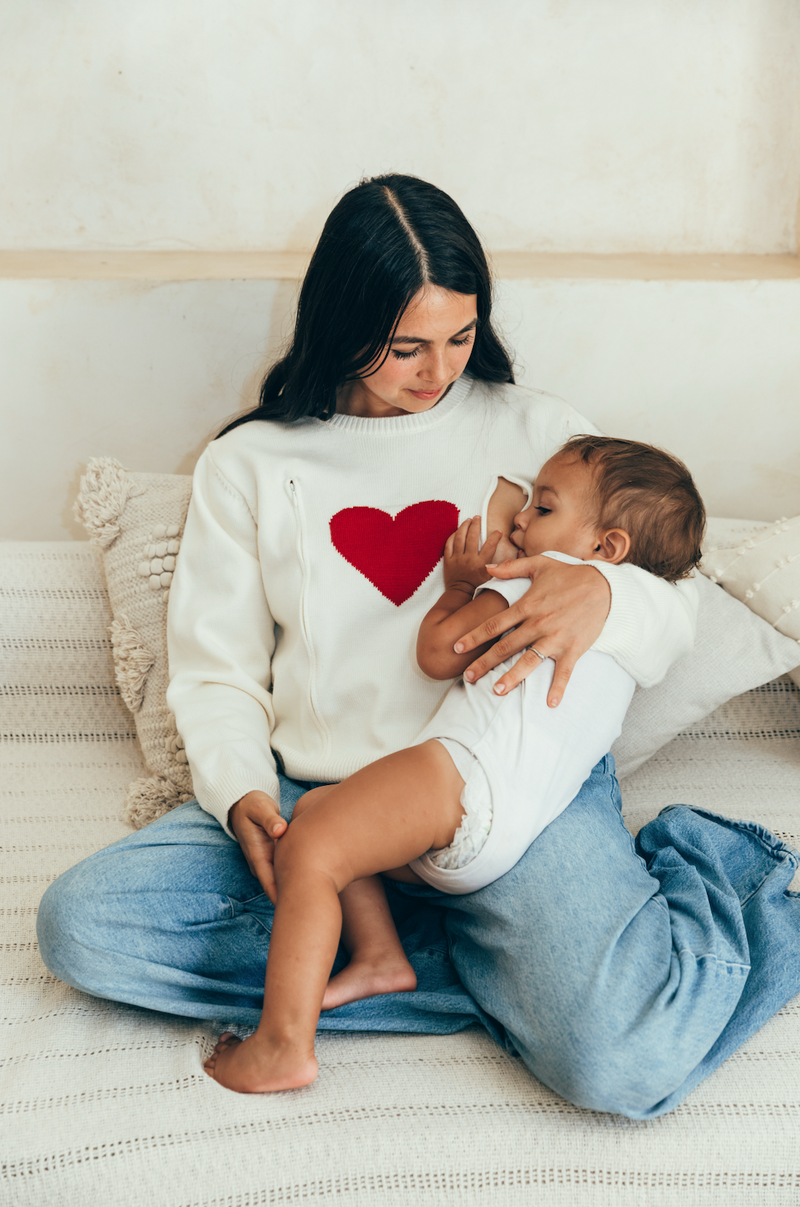 Pull D'Allaitement Red Heart - Femme