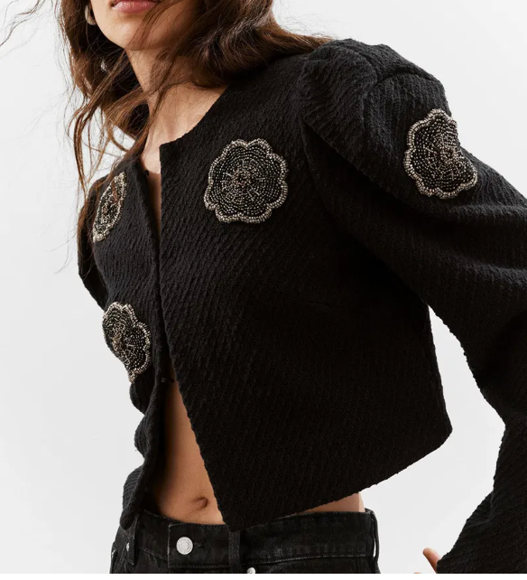 Tweedjacke Pa Tindra – Schwarz