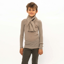 Camiseta Winter Fog Stripes de lana merino atlántica - Selección Minimalisma disponible en amaetc.com, concept store ecológico para niños