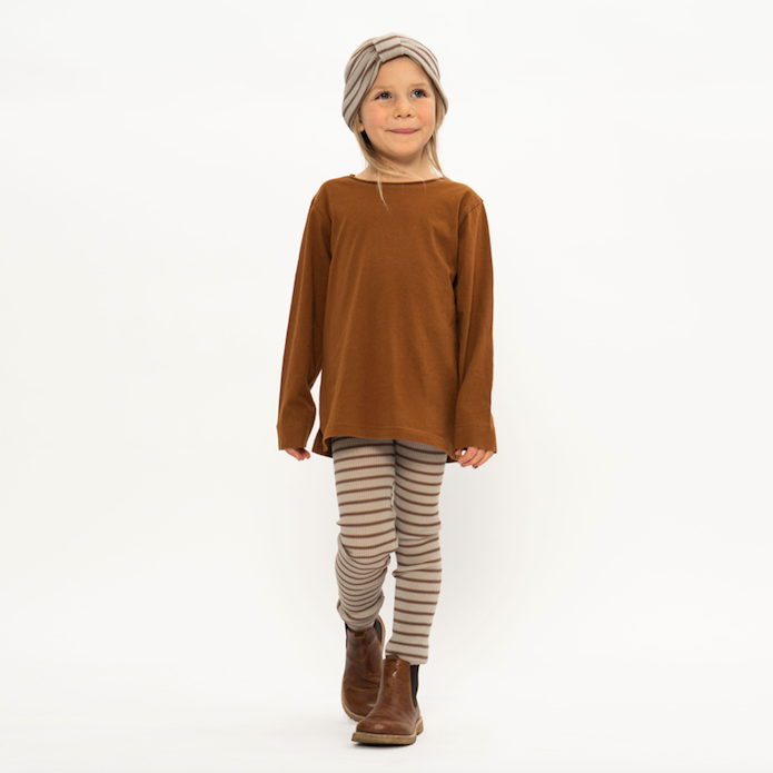 Arona winter fog stripes merino wool leggings - Minimalisma selection available on amaetc.com, eco friendly concept store for children