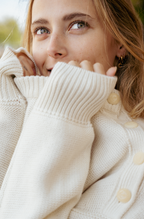 Hand-Embroidered Anchor Crew Neck Jumper - Natural - Women