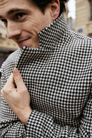 Fursac - Houndstooth Wool Coat