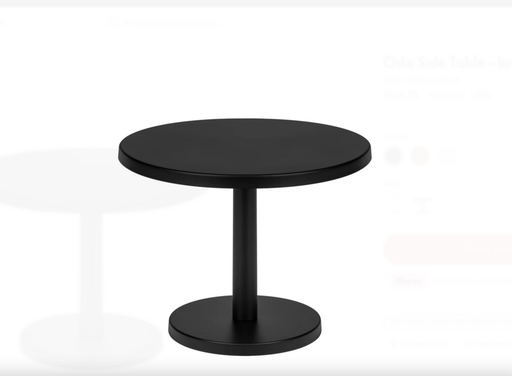 Table D'Appoint Odo - Petit - Noir Volcan