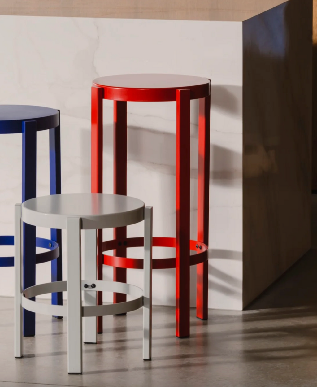 Tabouret Doon - Grand - Tomato Red