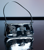Dulce Silver Stud Lac Bag
