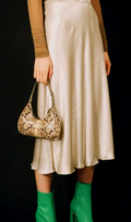Sac Baby Amber Mocha Cuir Imprimé Serpent
