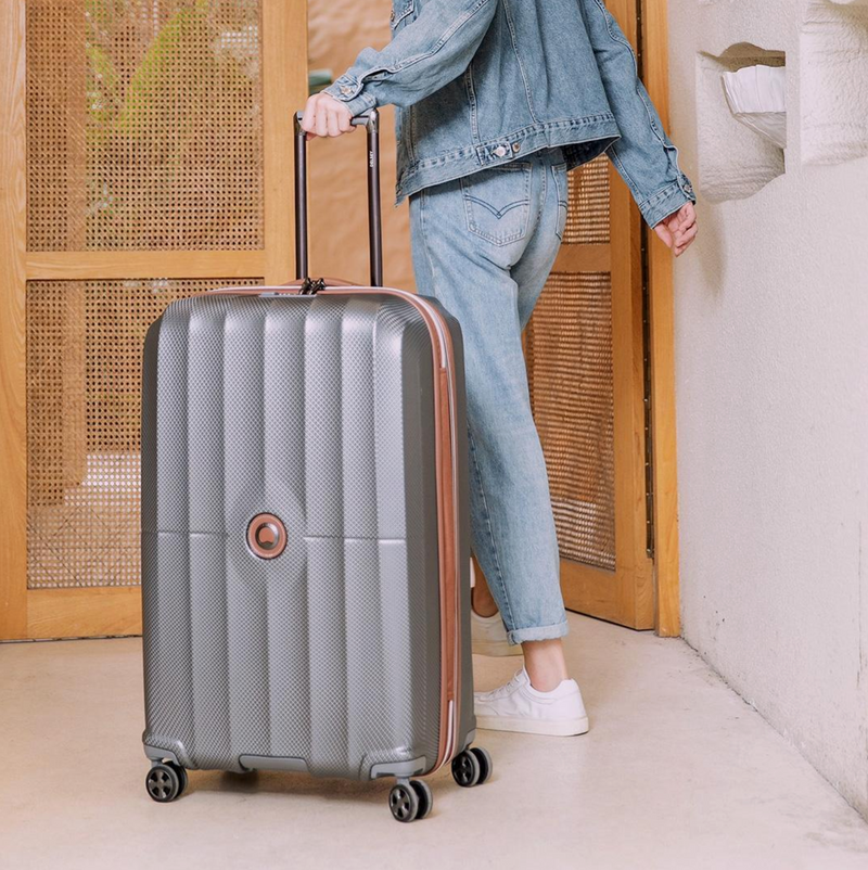 Valise Long Séjour St Tropez L Extensible (77cm) - Platine