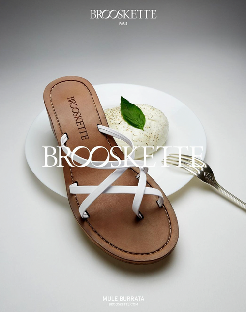 Brooskette - sandals Burrata - Blanc