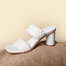 Sandales A Talons Lila - Blanc