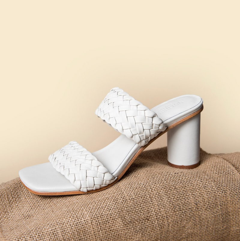 Sandales A Talons Lila - Blanc