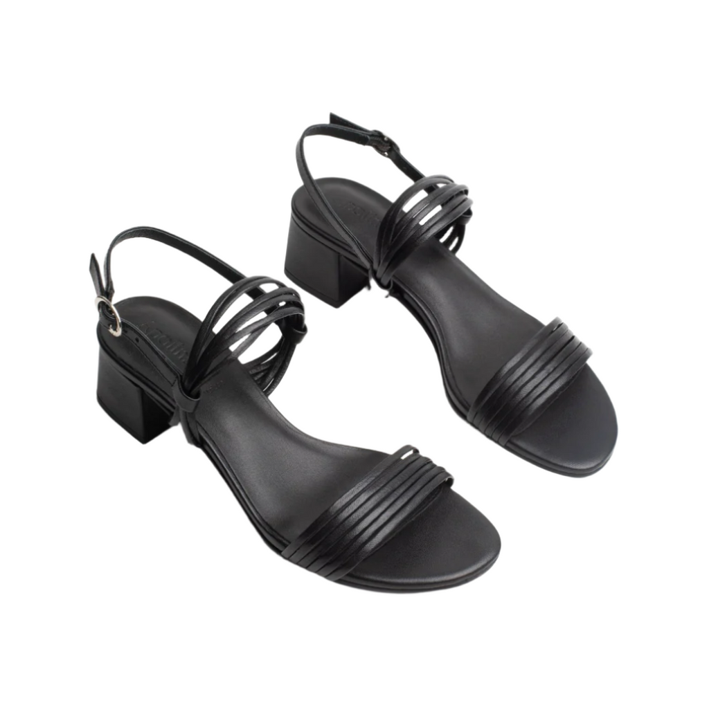 Apolina - Delia Heeled Sandals - Black