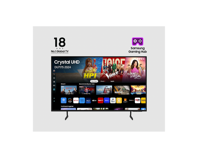 Crystal UHD 2024 TV - Samsung - 55" - Black