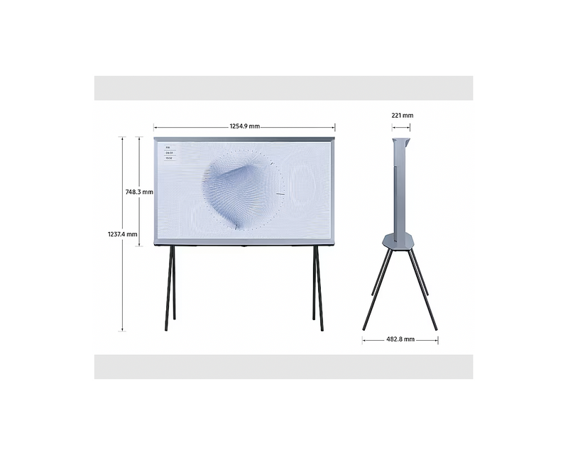Televisor The Serif QLED 2023 - Samsung - 55" - Blanco