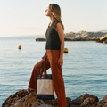 Sac A Main Le Tote Bag By Escadrille - Bleu - Femme