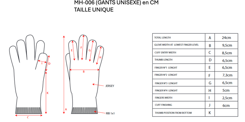 Gants - Beige - 100% Cachemire Oeko-Tex - Mixte