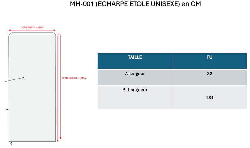 Echarpe Etole - Fuchsia - 100% Cachemire Oeko-Tex - Mixte