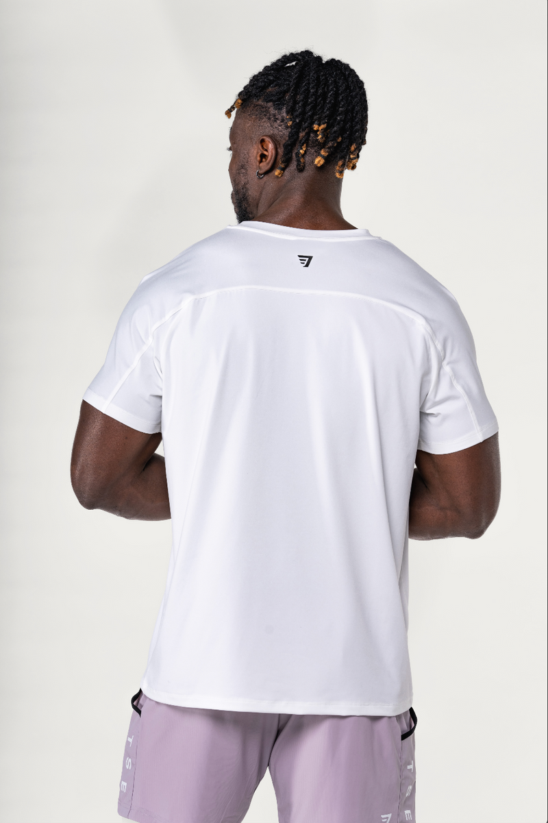 T-Shirt Raglan Performance - Blanc