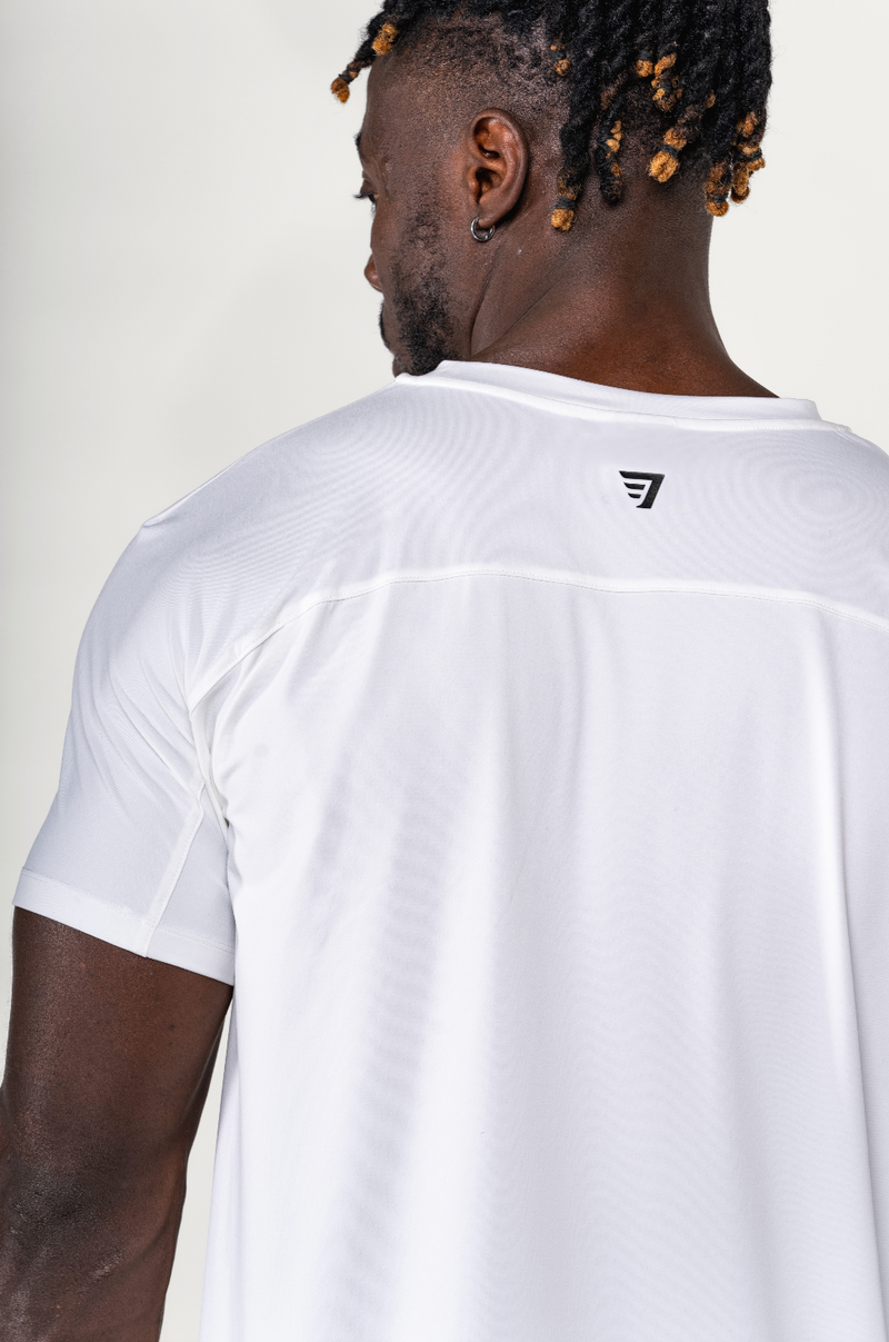 T-Shirt Raglan Performance - Blanc