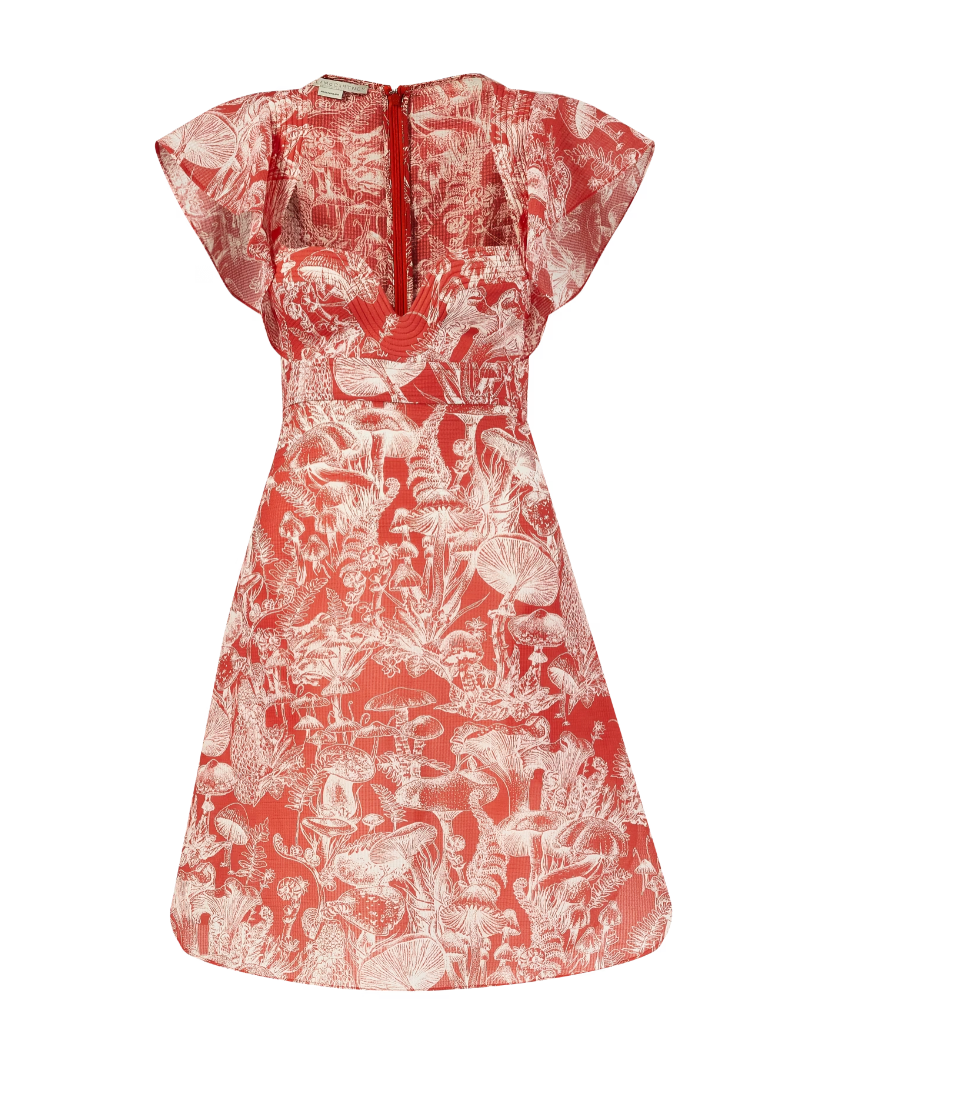 Dress Fungi Forest Se/Co Organ - Lava Red - Femme