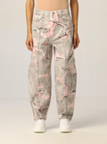 Ash Grey Marble Wash Trousers - Ash Grey Denim - Mujer