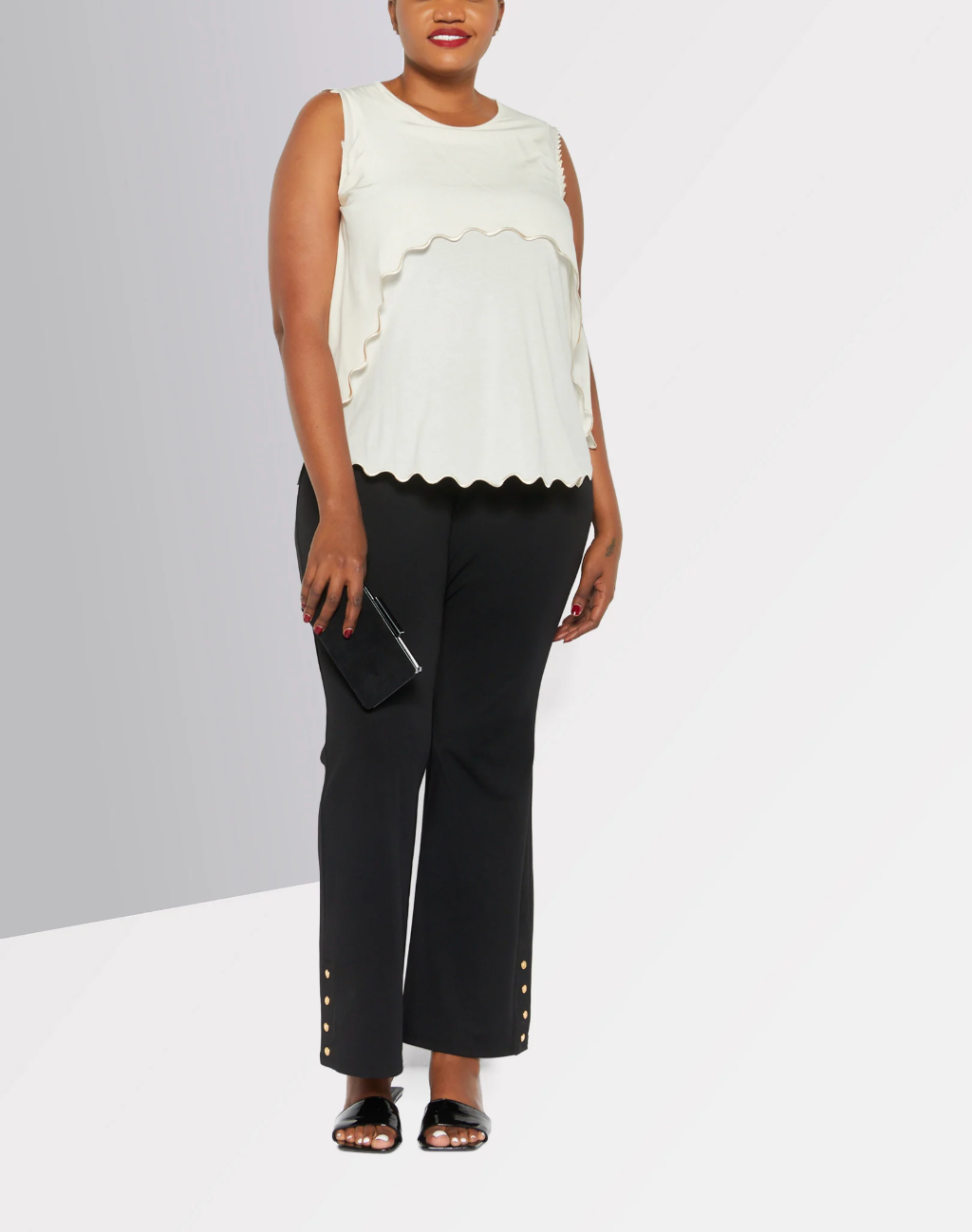 Stella Mc Cartney - Top Lace Sleeve Less - Natural - Mujer