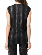 Top Sleeveless Crew - Black - Mujer