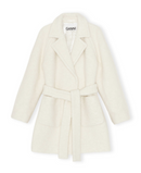 PAP Luxe Selection - Ganni - Wrap Coat - Egret - Women