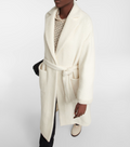 Ganni - Wrap Coat - Egret - Women