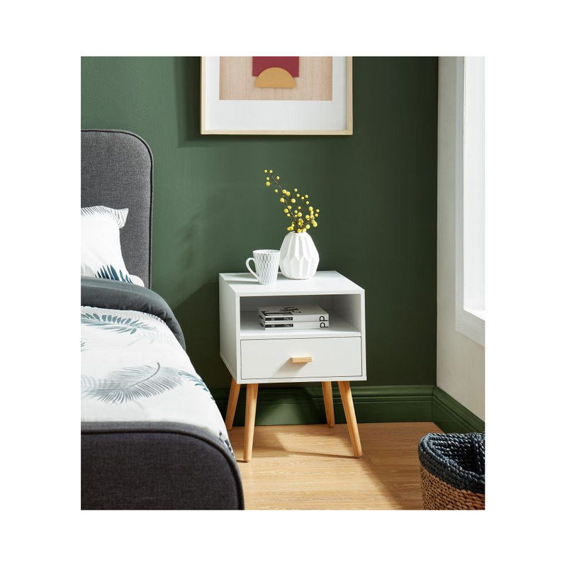 Bedside Table - Ulos - White