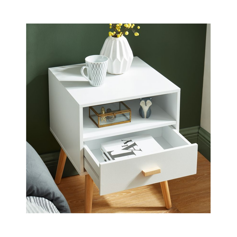 Bedside Table - Ulos - White