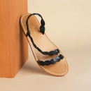 Les Bagatelles - Maria Flat Sandals - Black