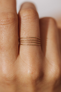 Bague Multi-Rangs Éclat