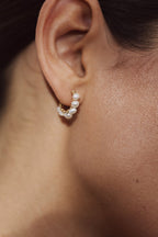 Petites Créoles Bouton - Perles De Culture