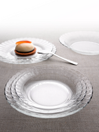 Pack De 6 Assiettes Picardie - Transparent - 23Cm