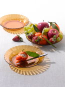 Pack De 6 Assiettes Picardie - Vermeil - 23Cm