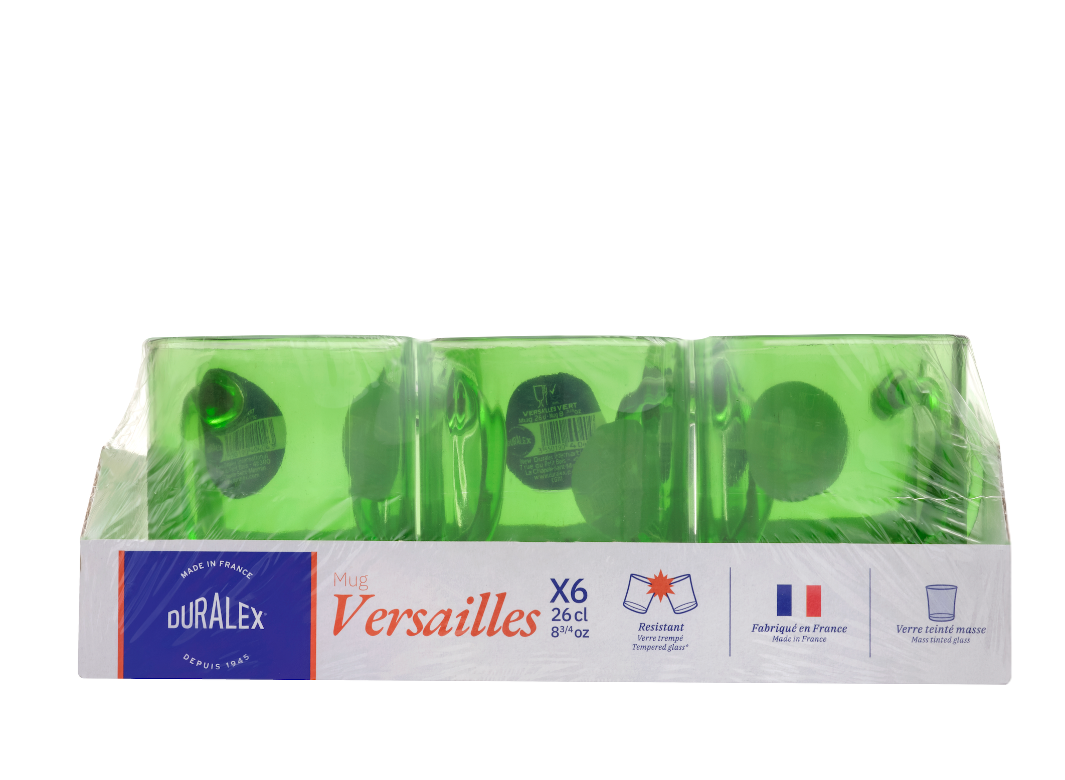 Pack De 6 Mugs Versailles - Vert - 26Cl
