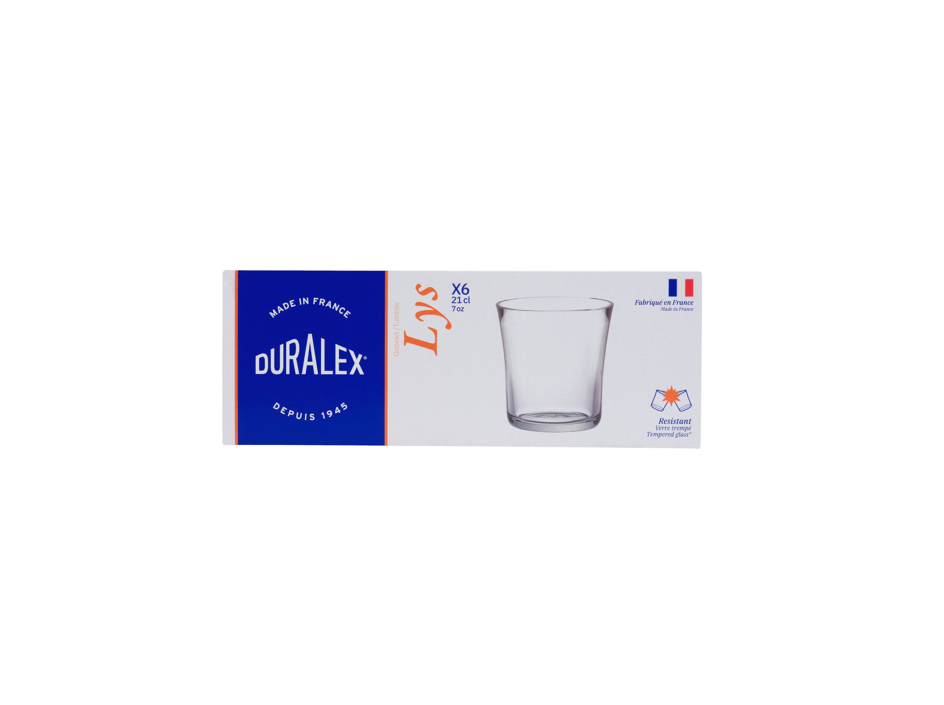 Pack De 6 Gobelets Lys - Transparent - 21Cl