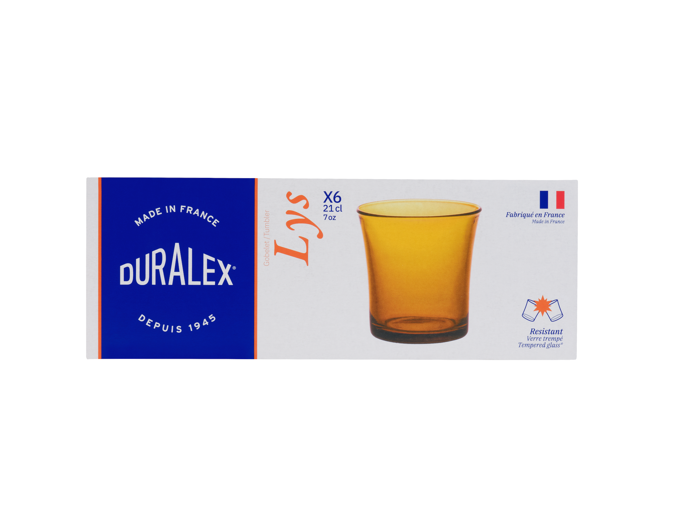 Pack De 6 Gobelets Lys - Vermeil - 21Cl