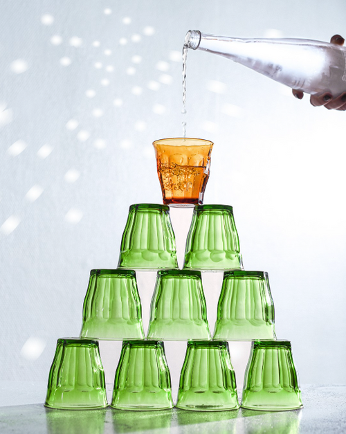 Duralex - Pack of 6 Picardie Cups - Green - 25Cl