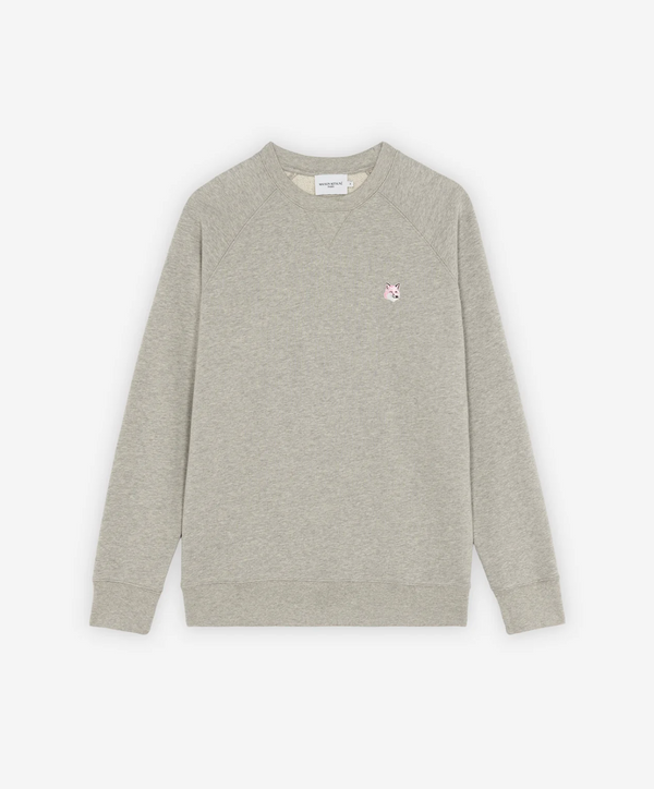 Maison Kitsune - Monochrome Fox Head Patch Classic Sweatshirt - Blue Denim - Homme