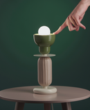 Lampe De Table Berimbau - Vert Feuille/Gris Sable