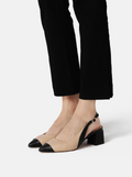 Escarpines Vancouver - Negro Y Beige