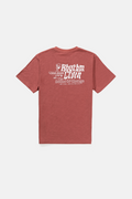 Rhythm - T-Shirt Livin Slub Ss - Vintage Red - Homme