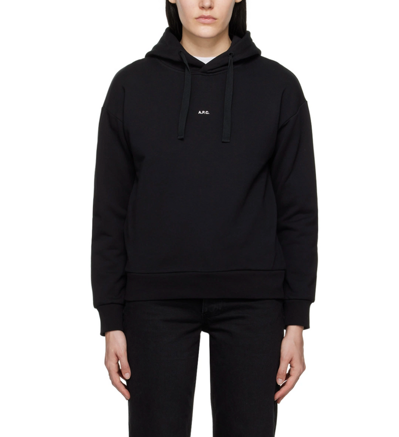 A.P.C. - Sweatshirt Hoodie Christina Noir - Femme