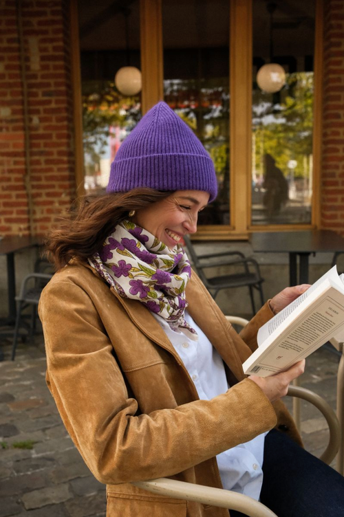 Foulard Adulte Jaipur Lavande 100 Cm